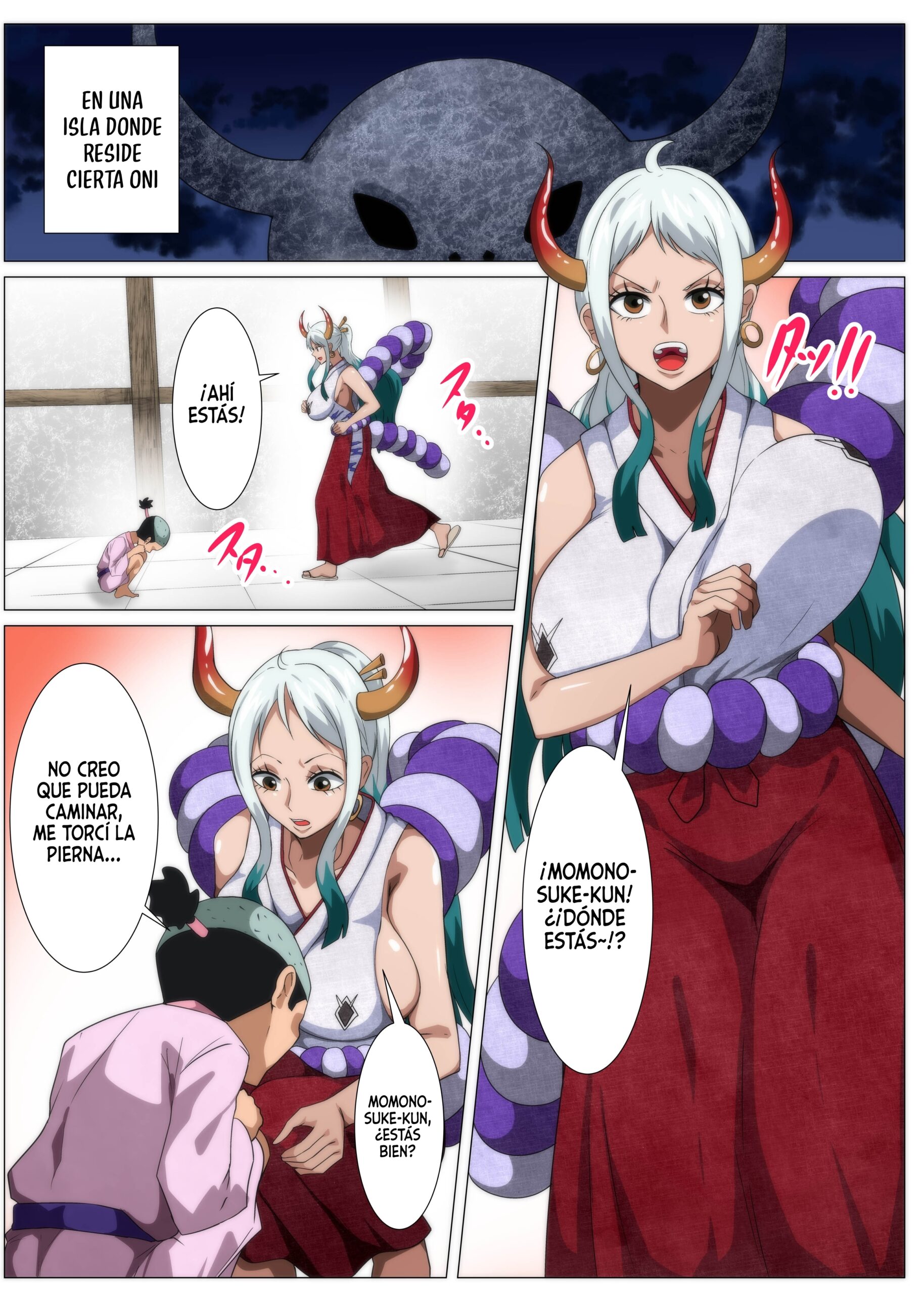 La Primera Vez Que Una Chica Oni De Grandes Tetas Tiene Relaciones Sexuales – Q Doujin - Página 2