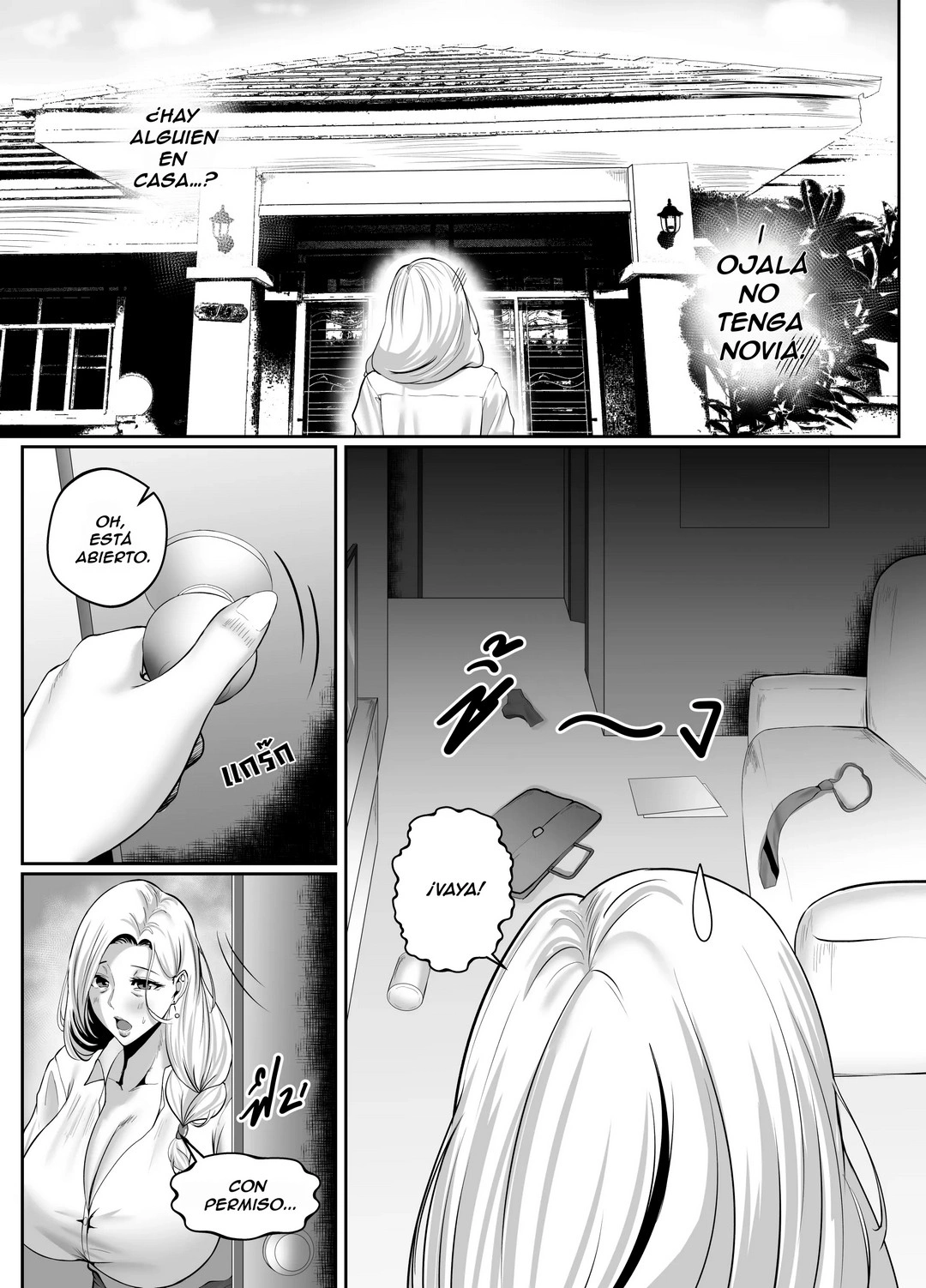 Noche con la Jefa MILF Comic Porno - Página 4