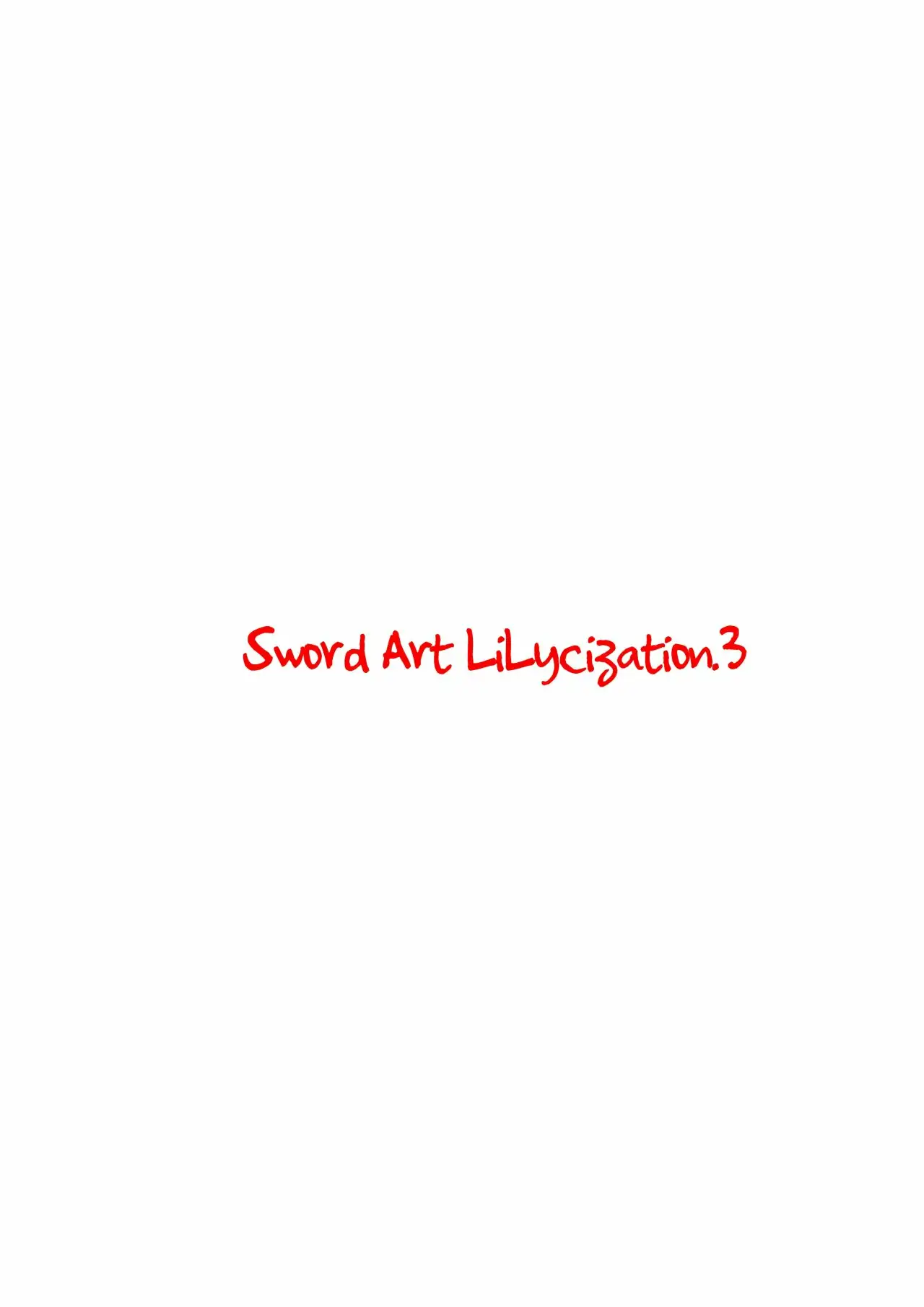 Sword Art Lilycization 3 - Página 2