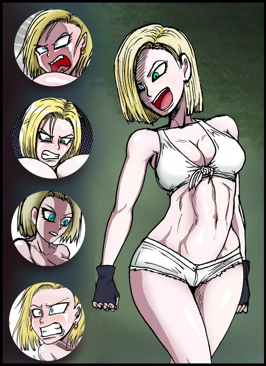 Androide 18 en Isla Monstruo – HotSweetComics - Página 1