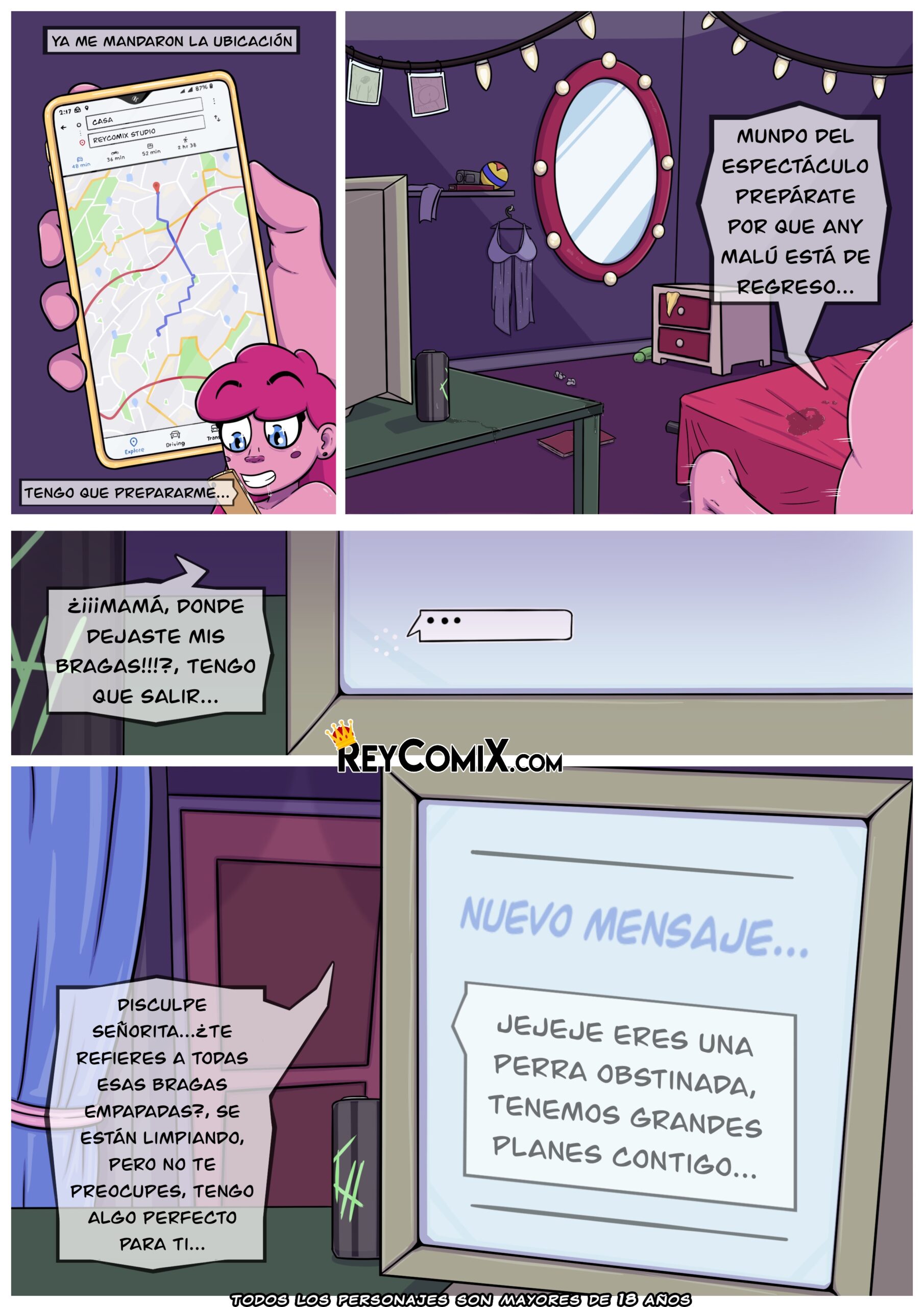 Any Malu – The Pink Bitches xxx – Primer Acto (Exclusivo ReyComiX) - Página 6