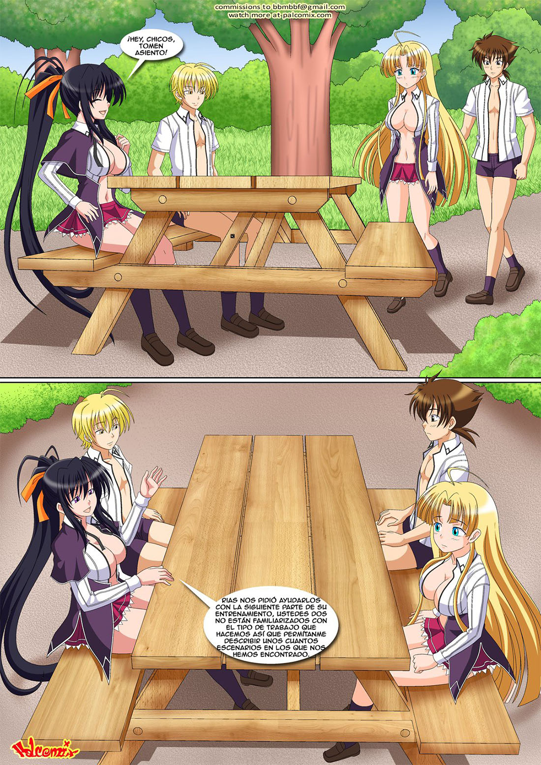DxD Subjugation Before Liberation 2 – Palcomix - Página 4