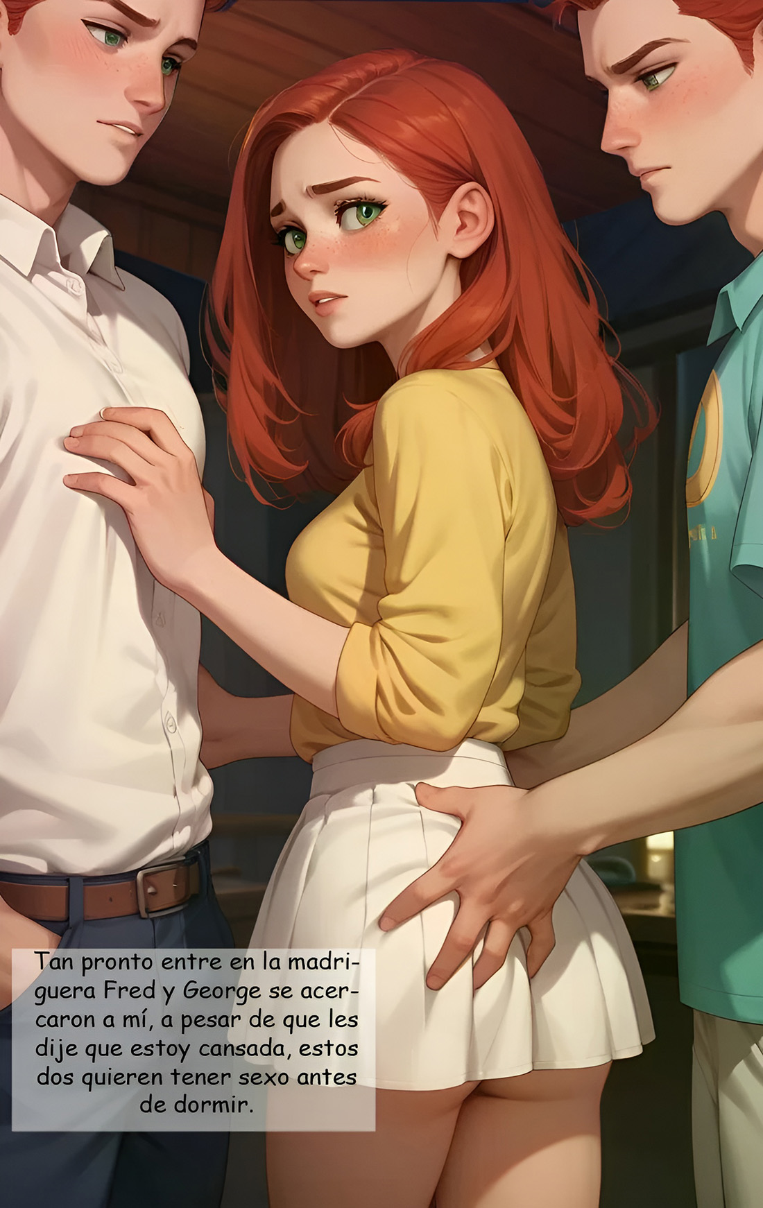 Ginny Weasley es el juguete Sexual de sus Hermanos 2 – Kain200 - Página 16