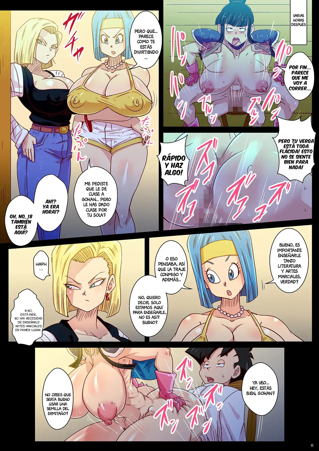 Gohans Special Training to control his Sexual desire with Bulma and 18 as his Tutors - Página 6