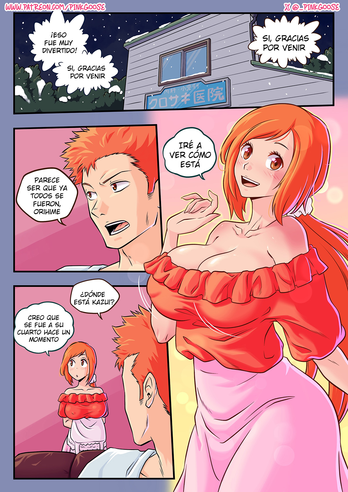 Orihime X Ichigo Comic – PinkGoose - Página 2