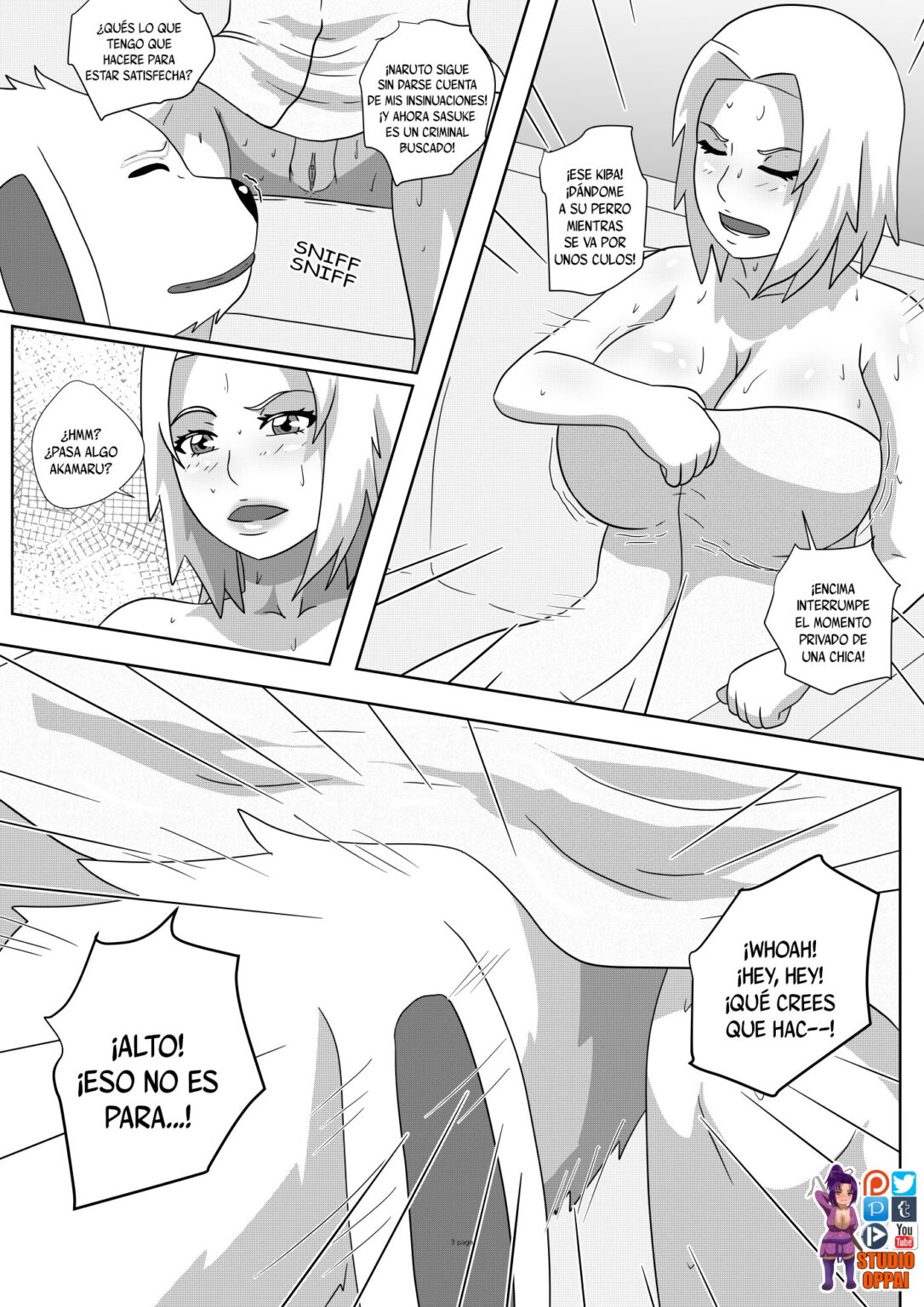 Sakura X Akamaru – Studio Oppai - Página 4