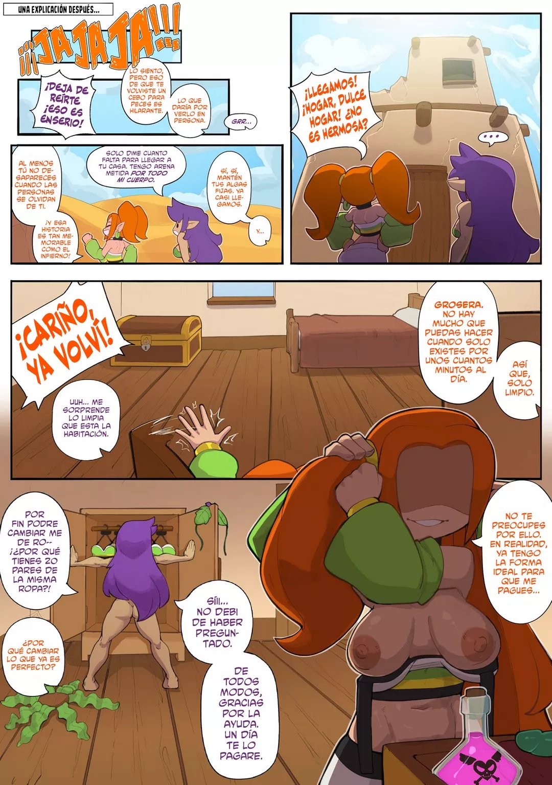 Shantae Problemas en la Ciudad de Tassel – NudieDoodles - Página 4