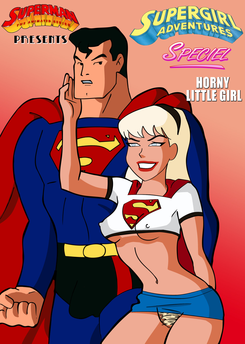 Supergirl Adventures Horny Little Girl 1 - Página 1