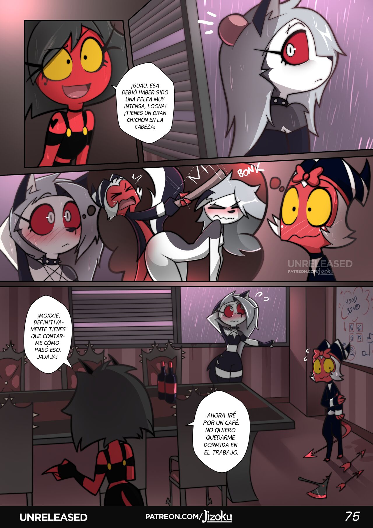 A Night with Loona – Jizoku - Página 76