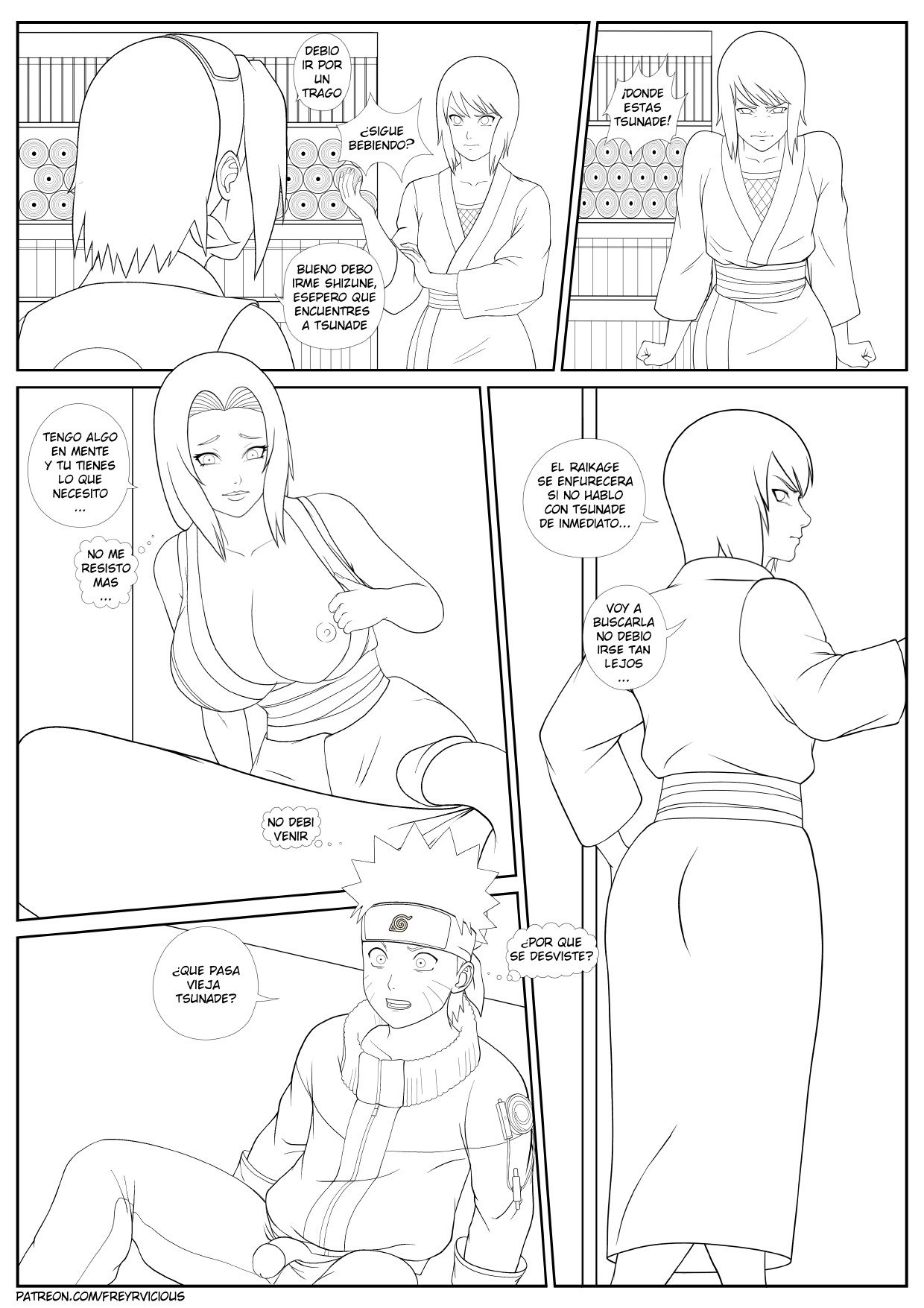 Entrenando con Tsunade – Freyrvicious - Página 6