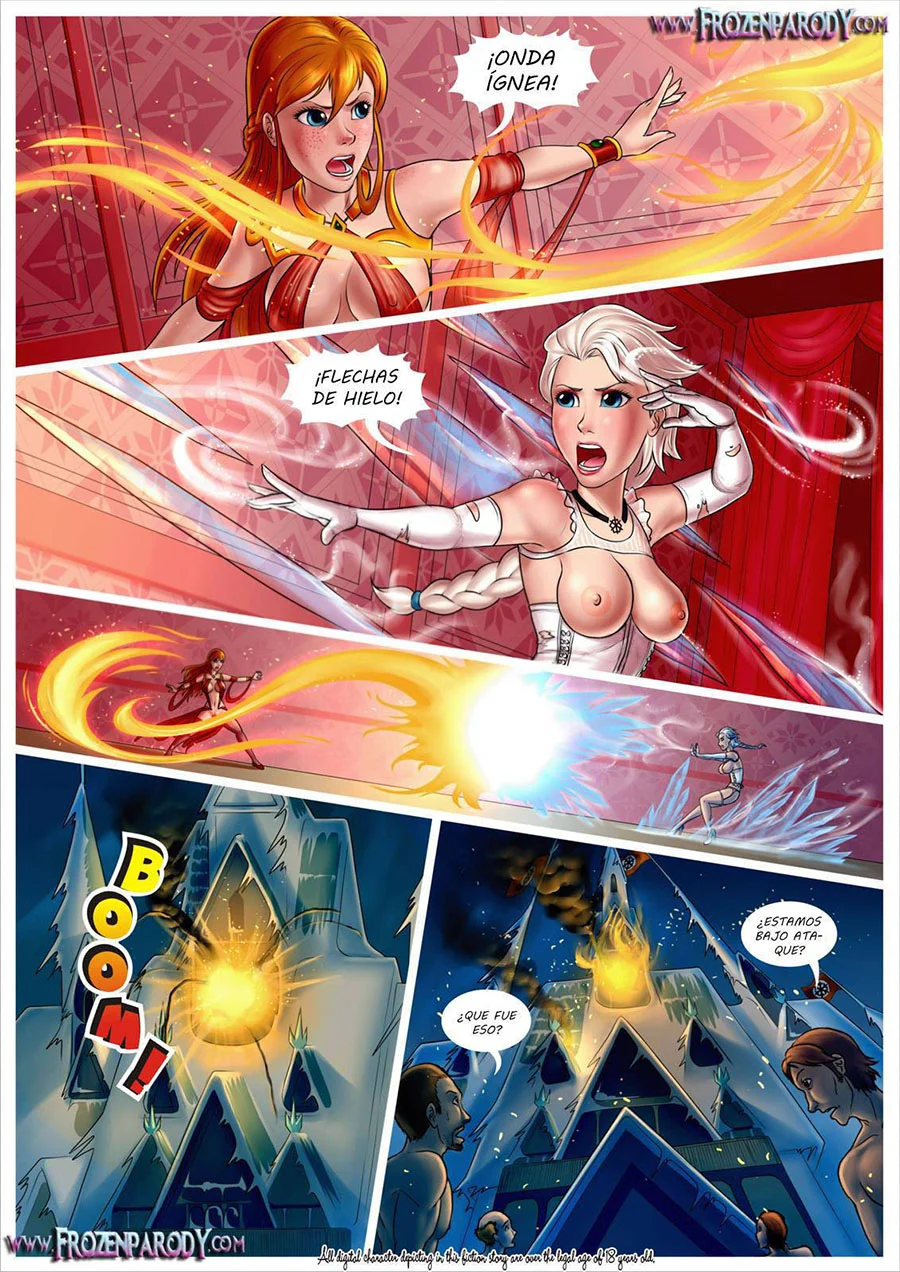 Frozen Parody 4 – Threesome Sex - Página 5
