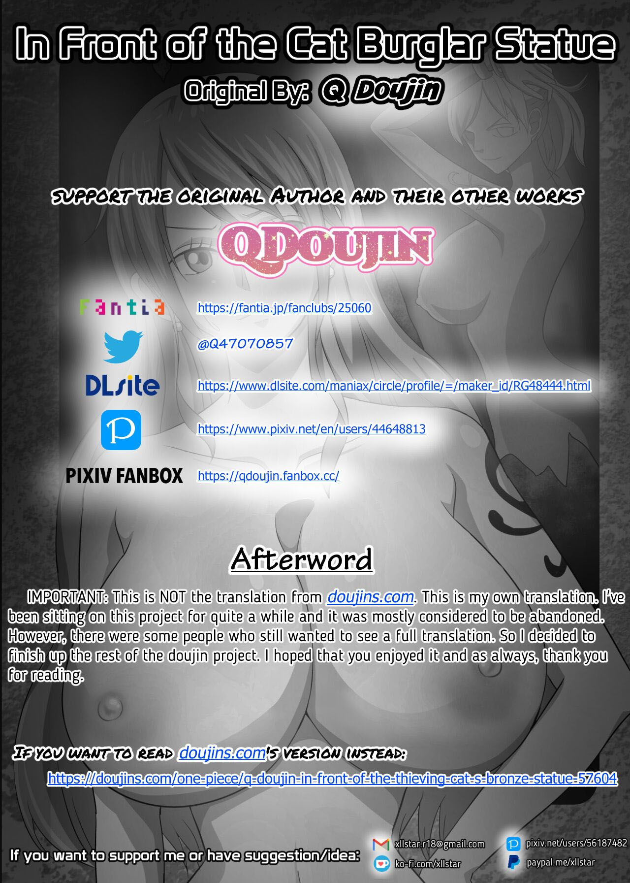 In Front Of The Cat Burglar Statue – Q Doujin - Página 22