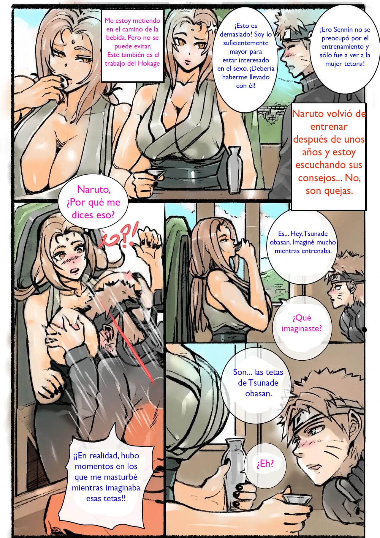 Tsunade Ayuda en la Graduacion de Naruto Comic Porno - Página 2